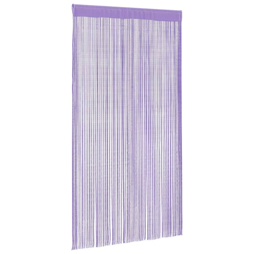 Produktbild för Stränggardiner 2 st lila 100x250 cm