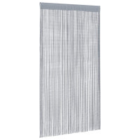 Produktbild för Stränggardiner 2 st ljusgrå 100x250 cm