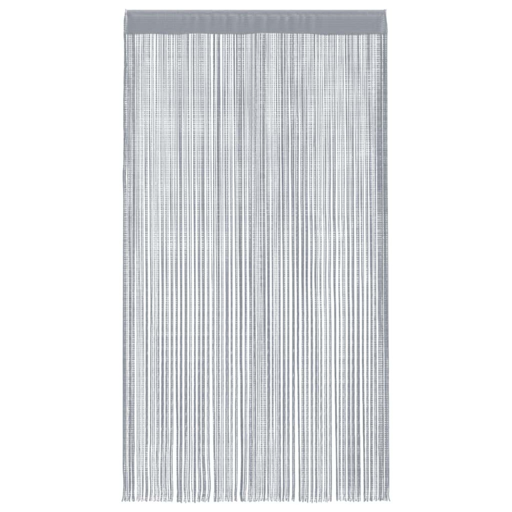 Produktbild för Stränggardiner 2 st ljusgrå 100x250 cm