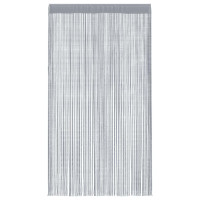 Produktbild för Stränggardiner 2 st ljusgrå 100x250 cm