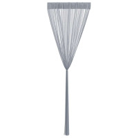 Produktbild för Stränggardiner 2 st ljusgrå 100x250 cm
