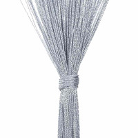 Produktbild för Stränggardiner 2 st ljusgrå 100x250 cm