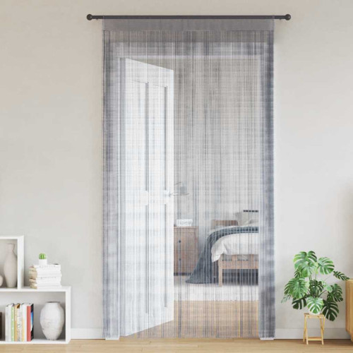 vidaXL Stränggardiner 2 st ljusgrå 140x250 cm - Gardiner & Persienner
