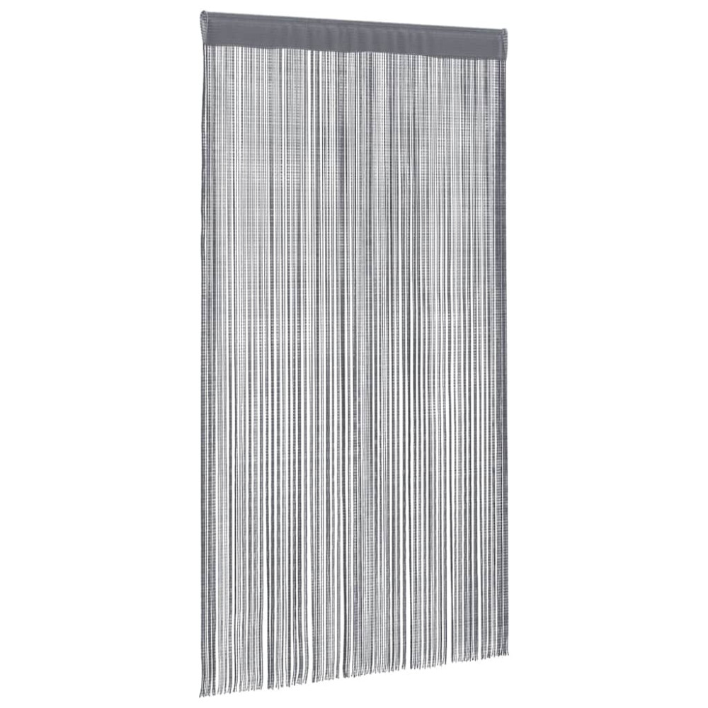 Produktbild för Snörgardiner 2 st antracit 100x250 cm