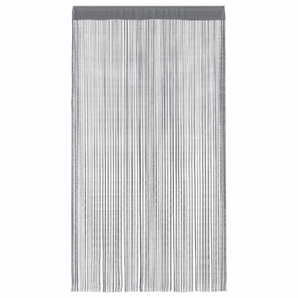 Produktbild för Snörgardiner 2 st antracit 100x250 cm
