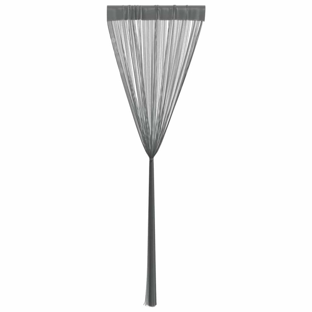 Produktbild för Snörgardiner 2 st antracit 100x250 cm