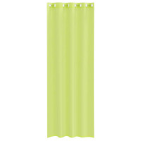 Produktbild för Voile gardiner med genomföringar 2 st äppelgrön 140x300 cm