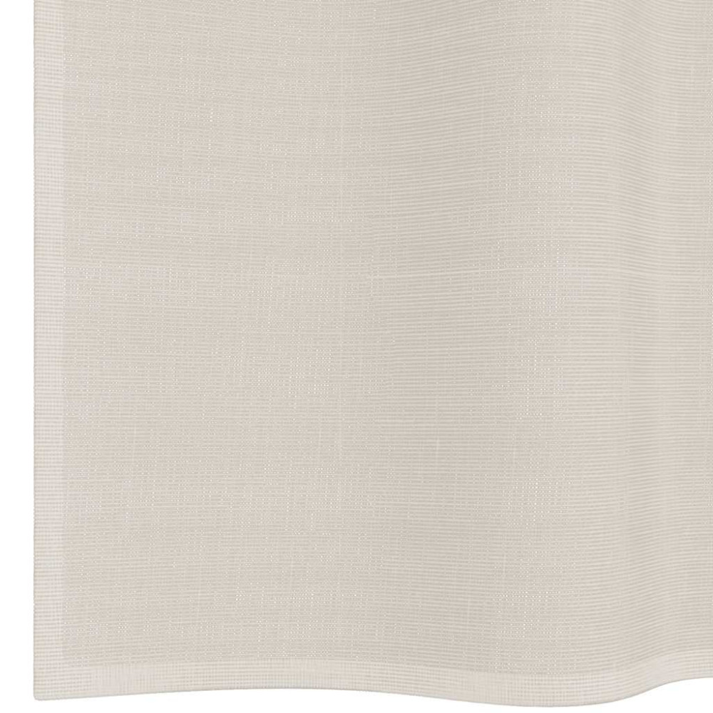 Produktbild för Voile gardiner med genomföringar 2 st gräddvita 140x260 cm