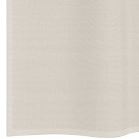 Produktbild för Voile gardiner med genomföringar 2 st gräddvita 140x260 cm