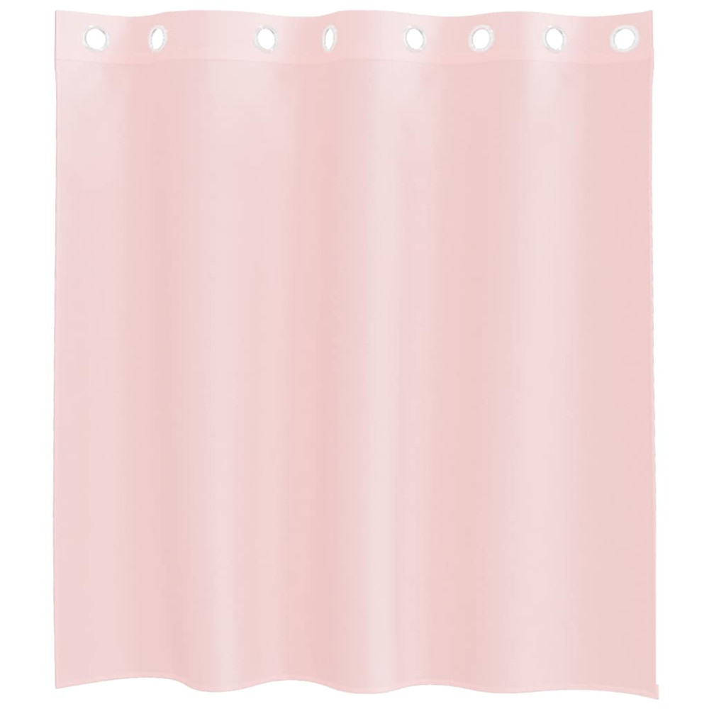 Produktbild för Voile gardiner med genomföringar 2 st ljusrosa 140x140 cm