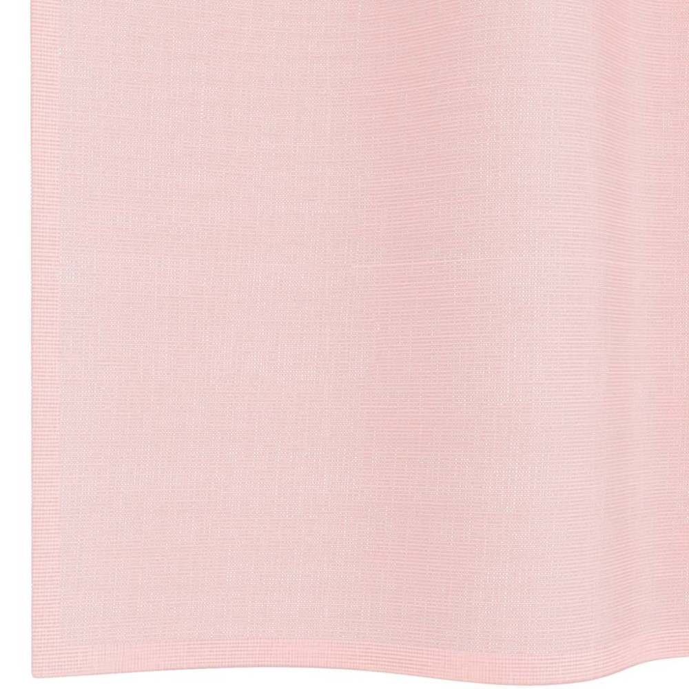 Produktbild för Voile gardiner med genomföringar 2 st ljusrosa 140x140 cm