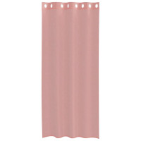 Produktbild för Voile gardiner med genomföringar 2 st rosa 140x245 cm