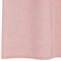 Produktbild för Voile gardiner med genomföringar 2 st rosa 140x245 cm