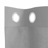 Produktbild för Voile gardiner med genomföringar 2 st ljusgrå 140x260 cm