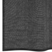 Produktbild för Voile gardiner med stångfickor 2 st svart