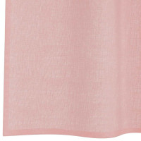 Produktbild för Voile gardiner med stångfickor 2 st rosa