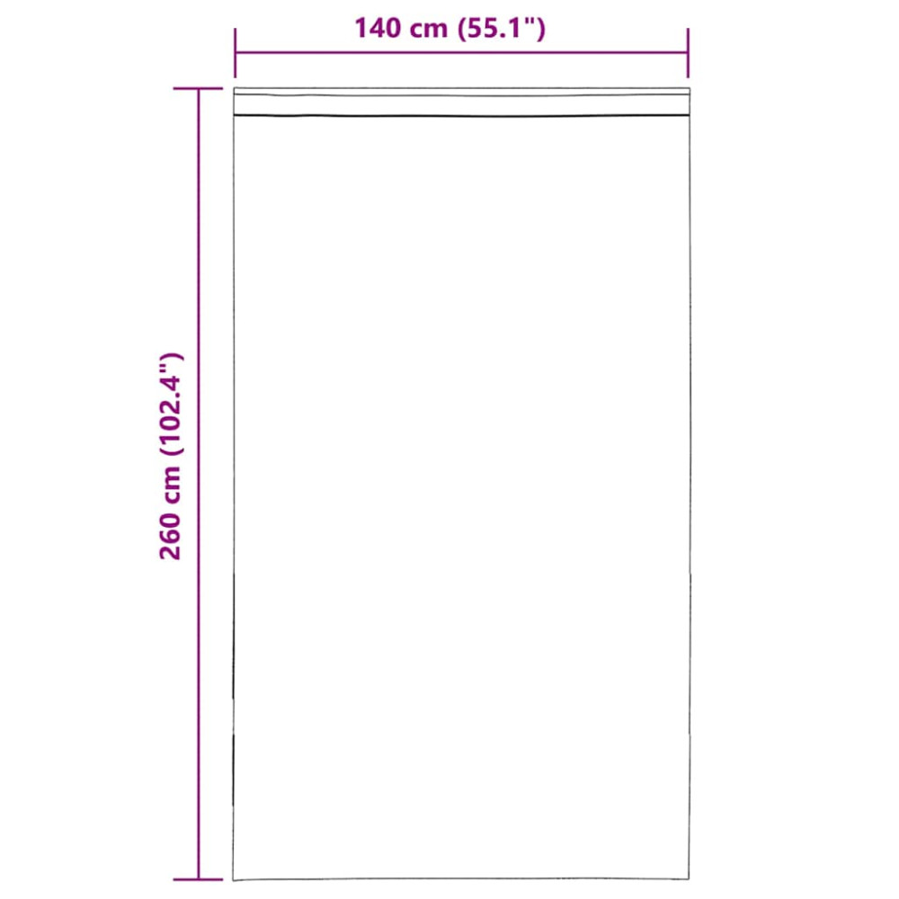 Produktbild för Voile gardiner med öglor 2 st mörkgrå 140x260 cm