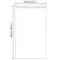 Produktbild för Voile gardiner med öglor 2 st mörkgrå 140x260 cm