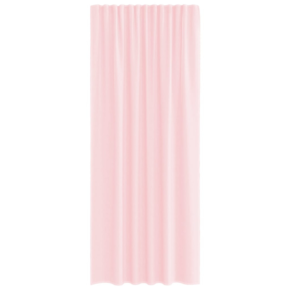 Produktbild för Voile gardiner med öglor 2 st ljusrosa 140x245 cm