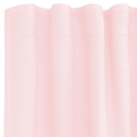 Produktbild för Voile gardiner med öglor 2 st ljusrosa 140x245 cm
