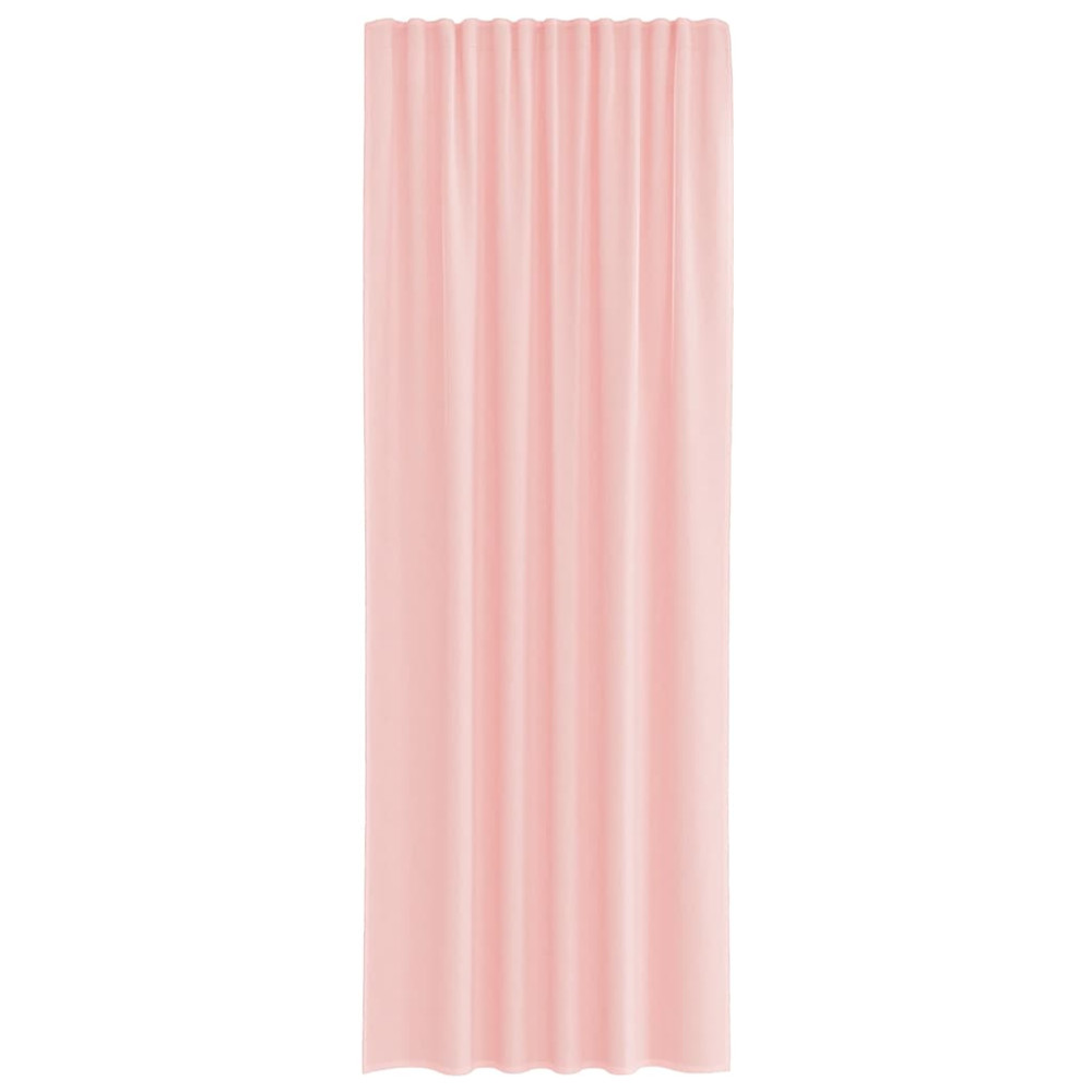 Produktbild för Voile gardiner med öglor 2 st rosa 140x260 cm