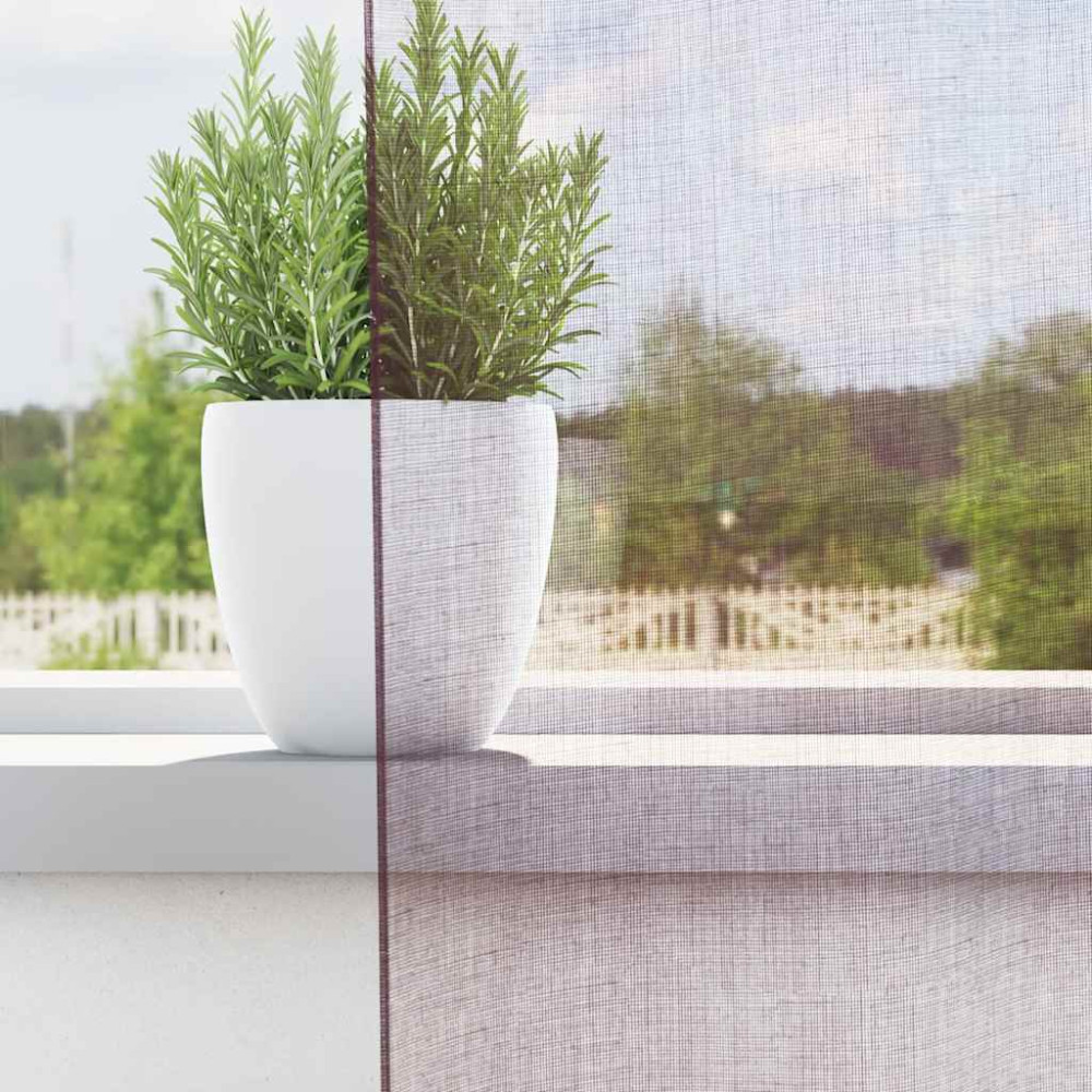 Produktbild för Voile gardiner med öglor 2 st lila 140x175 cm