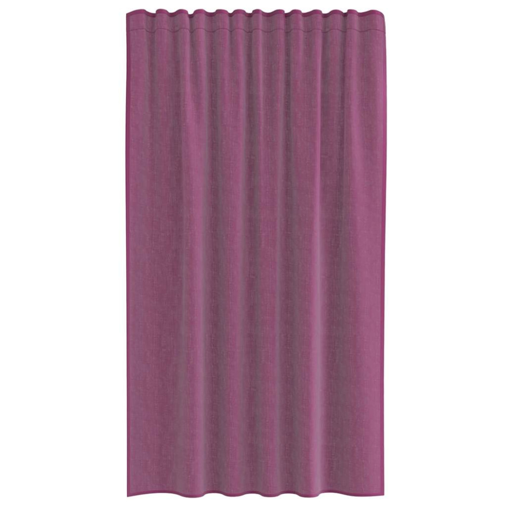 Produktbild för Voile gardiner med öglor 2 st lila 140x175 cm