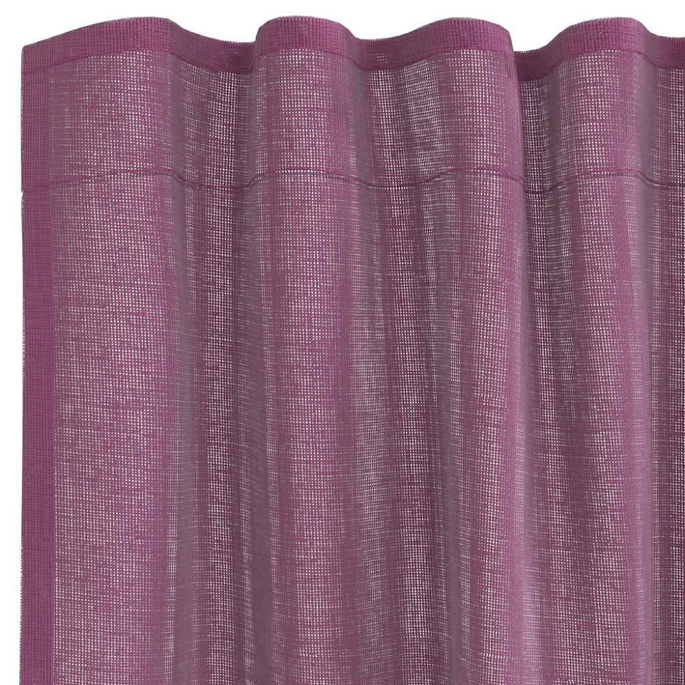 Produktbild för Voile gardiner med öglor 2 st lila 140x175 cm