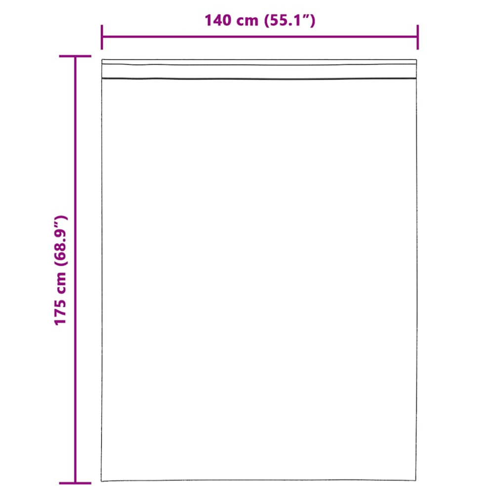 Produktbild för Voile gardiner med öglor 2 st lila 140x175 cm