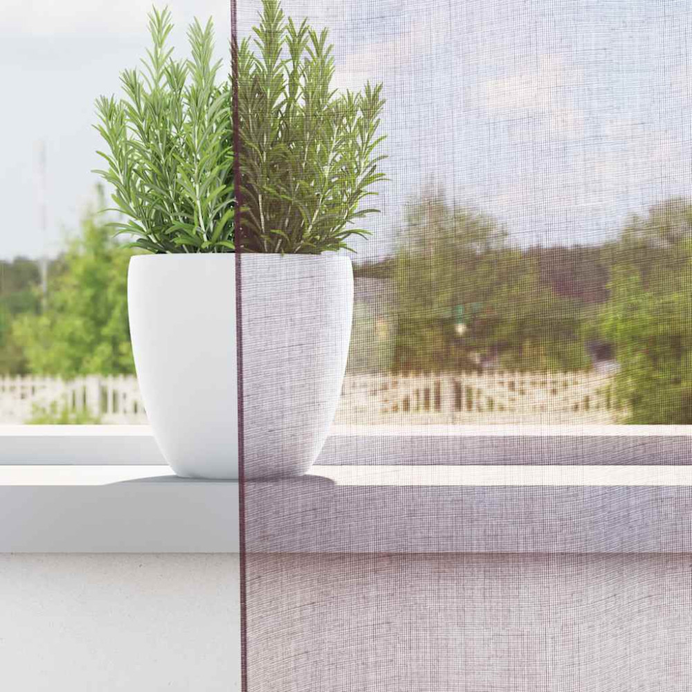 Produktbild för Voile gardiner med öglor 2 st lila 140x245 cm