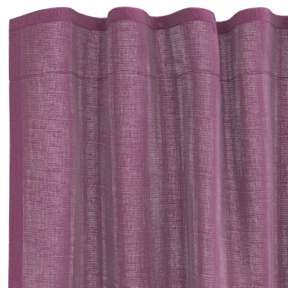 Produktbild för Voile gardiner med öglor 2 st lila 140x245 cm
