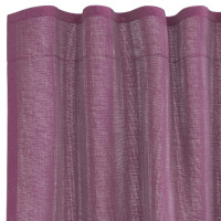 Produktbild för Voile gardiner med öglor 2 st lila 140x245 cm