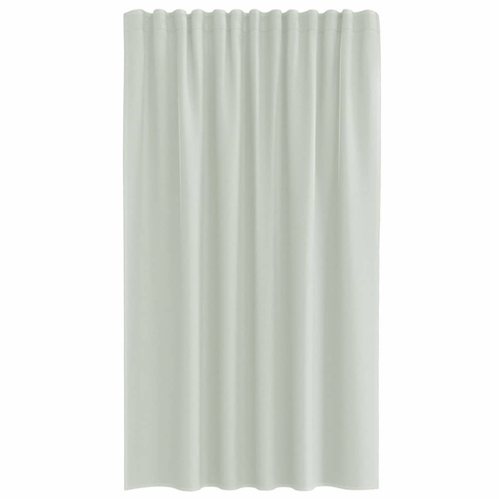 Produktbild för Voile gardiner med öglor 2 st ljusgrå 140x175 cm