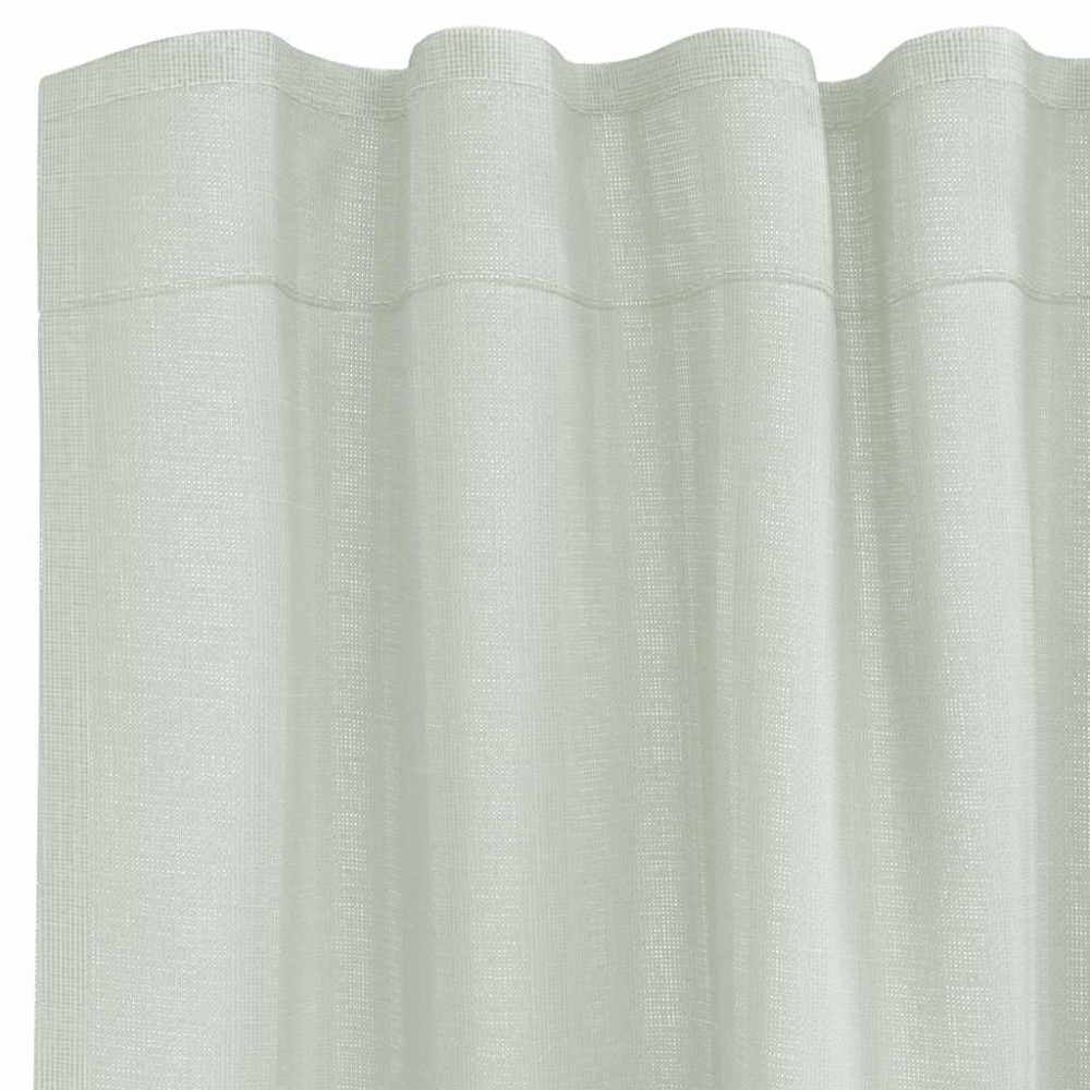 Produktbild för Voile gardiner med öglor 2 st ljusgrå 140x175 cm