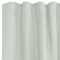 Produktbild för Voile gardiner med öglor 2 st ljusgrå 140x175 cm