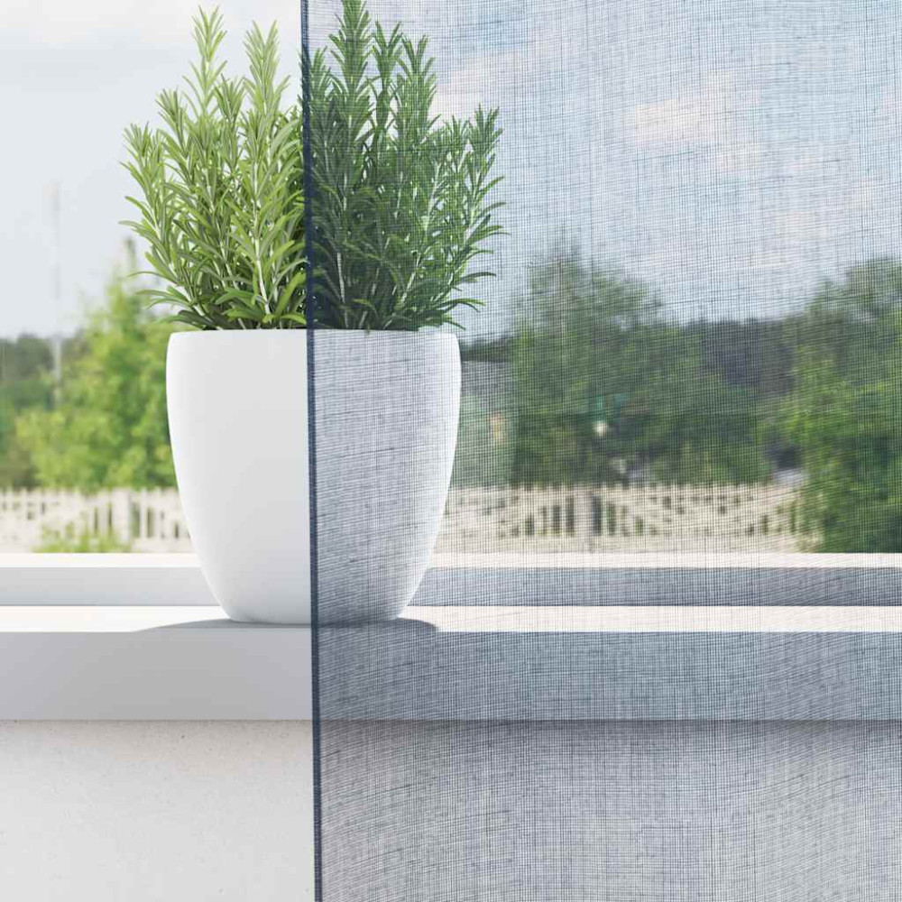 Produktbild för Voile gardiner med öglor 2 st kungsblå 140x245 cm