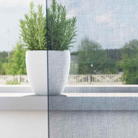 Produktbild för Voile gardiner med öglor 2 st kungsblå 140x245 cm
