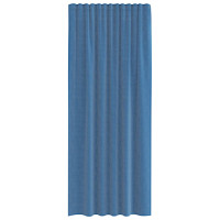 Produktbild för Voile gardiner med öglor 2 st kungsblå 140x245 cm