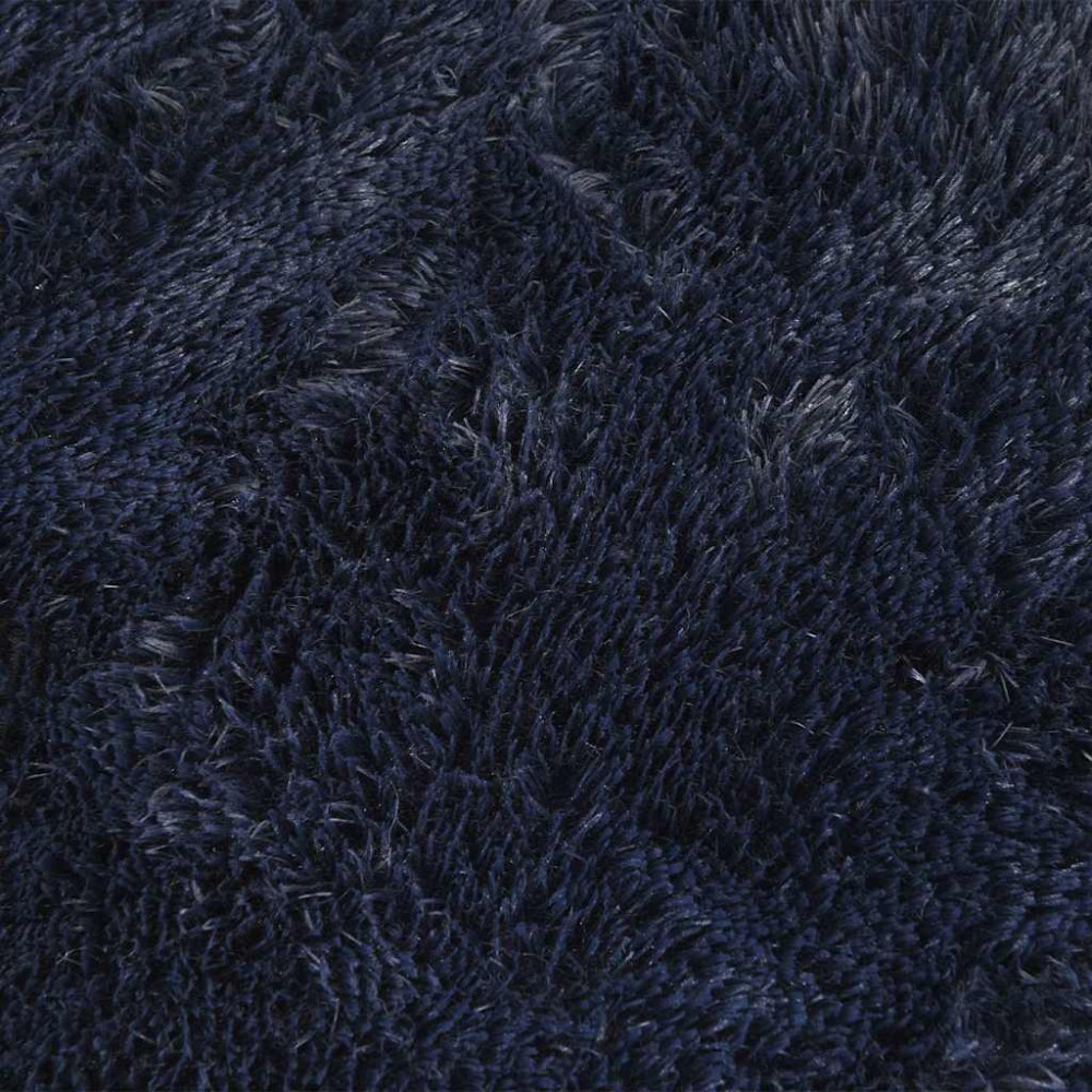 Produktbild för Ryamatta med lång lugg NAVARRA marinblå 160x230 cm polyester
