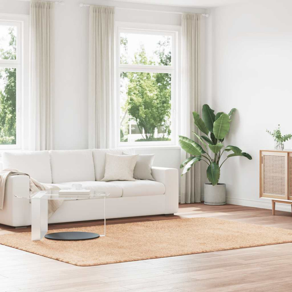 Produktbild för Ryamatta med lång lugg NAVARRA beige 200x290 cm polyester