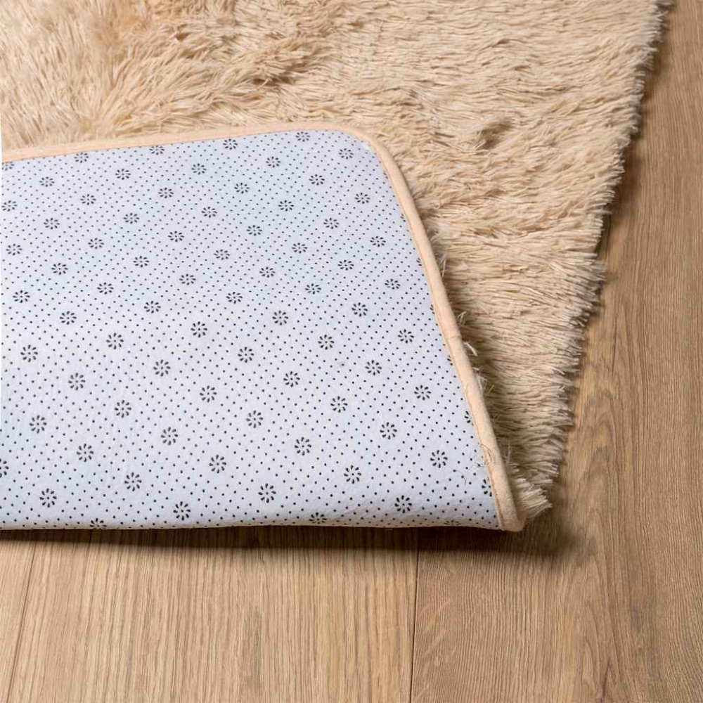 Produktbild för Ryamatta med lång lugg NAVARRA beige 200x290 cm polyester
