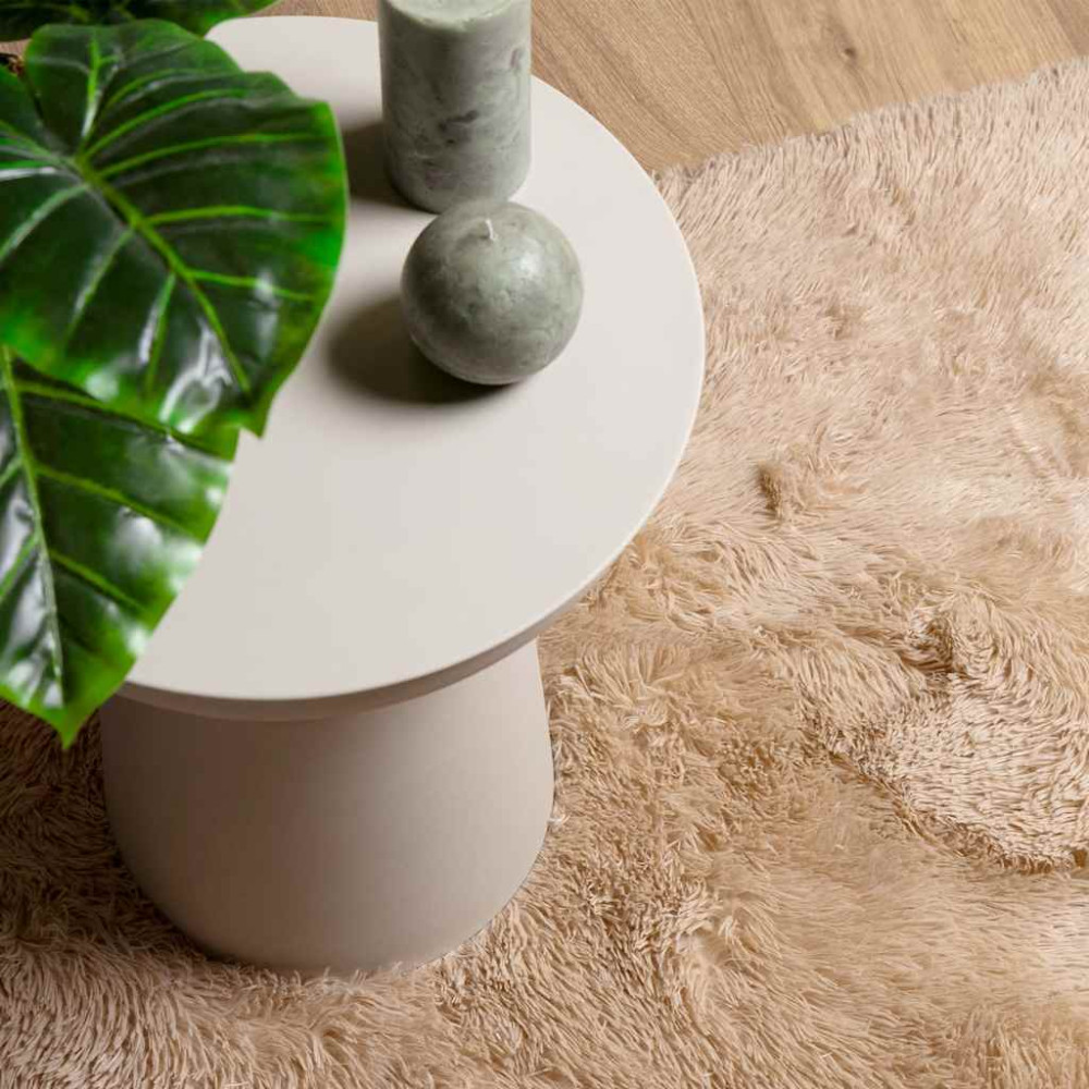 Produktbild för Ryamatta med lång lugg NAVARRA beige 200x290 cm polyester