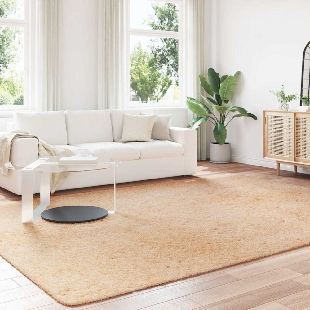 Produktbild för Ryamatta med lång lugg NAVARRA beige 240x340 cm polyester