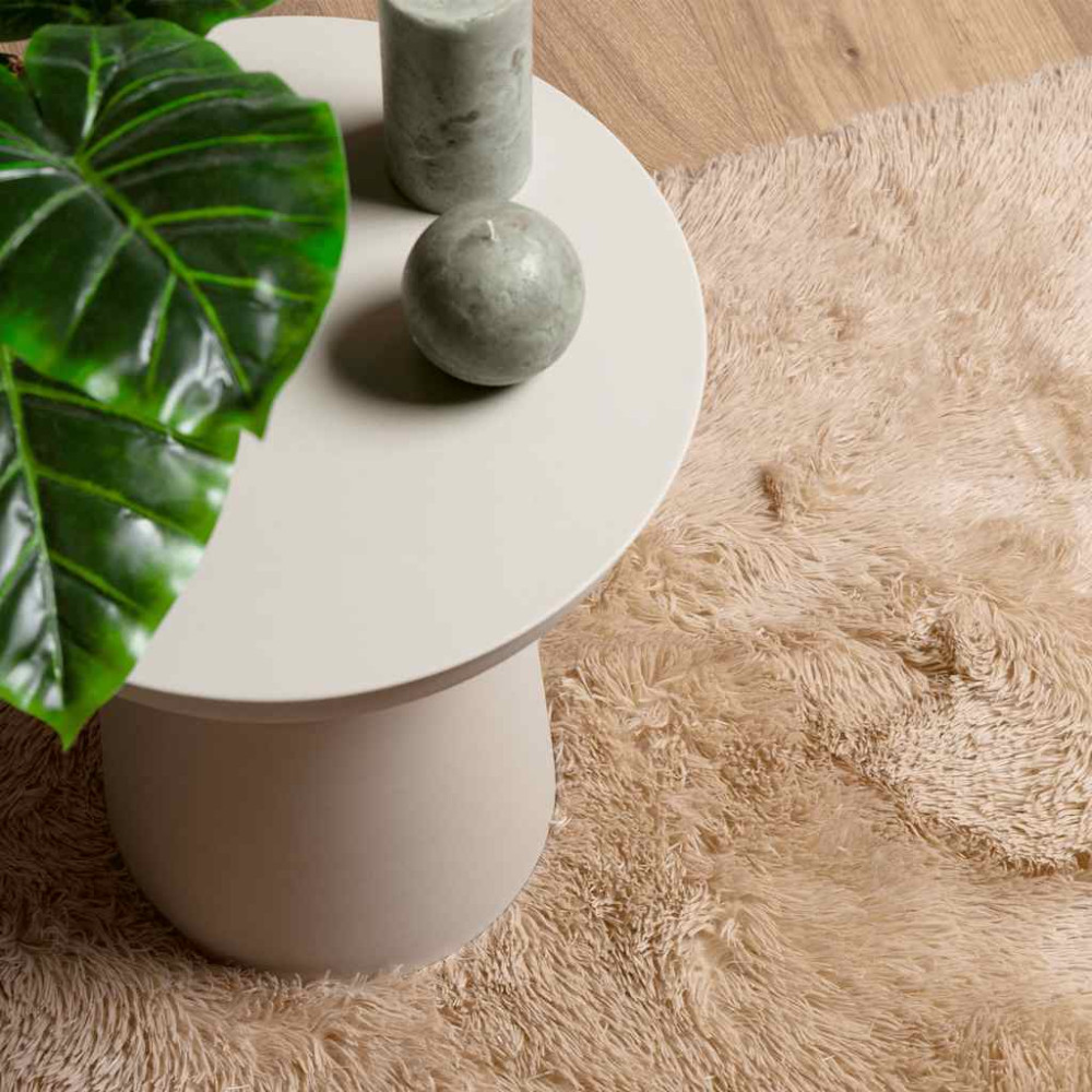 Produktbild för Ryamatta med lång lugg NAVARRA beige 240x340 cm polyester