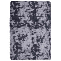 Produktbild för Ryamatta med lång lugg NAVARRA mörkgrå 240x340 cm polyester