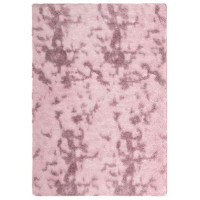 Produktbild för Ryamatta med lång lugg NAVARRA dammig rosa 240x340 cm polyester
