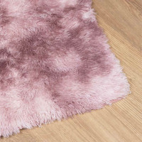 Produktbild för Ryamatta med lång lugg NAVARRA dammig rosa 240x340 cm polyester