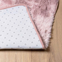 Produktbild för Ryamatta med lång lugg NAVARRA dammig rosa 240x340 cm polyester