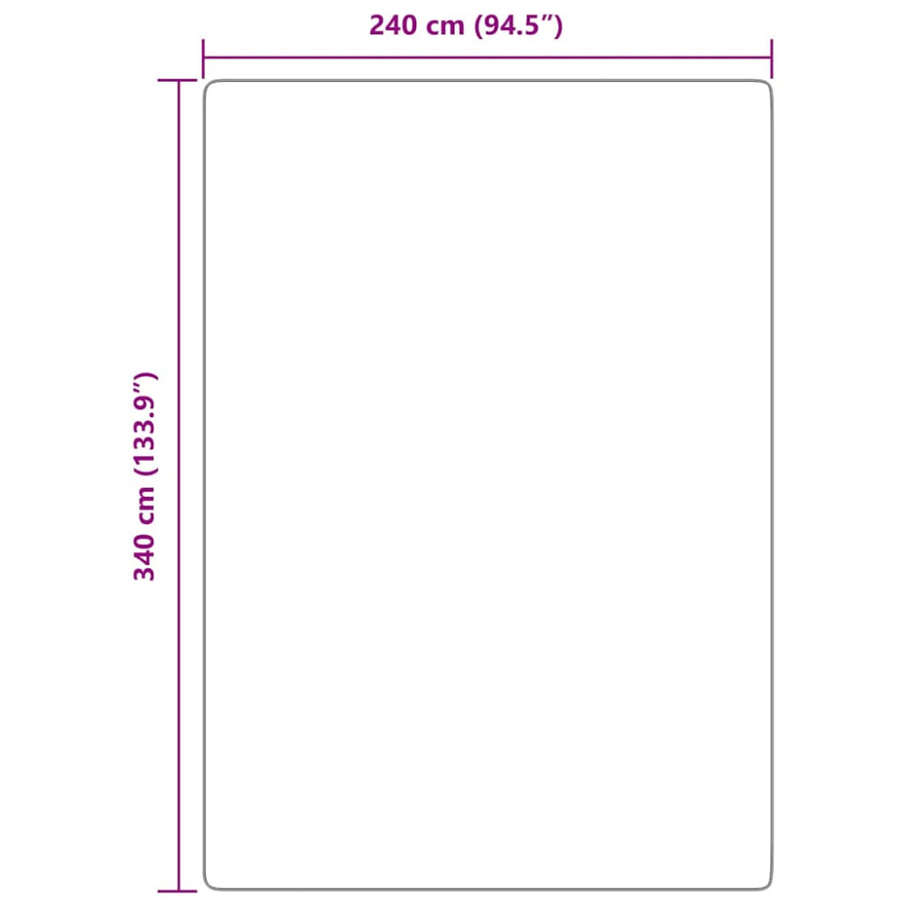 Produktbild för Ryamatta med lång lugg NAVARRA dammig rosa 240x340 cm polyester