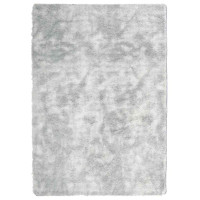 Produktbild för Ryamatta med lång lugg NAVARRA ljusgrå 240x340 cm polyester